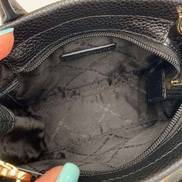 MICHAEL KORS Mirella Extra-Small Shopper XBody Crossbody Bag NWT Black color - Picture 10 of 14